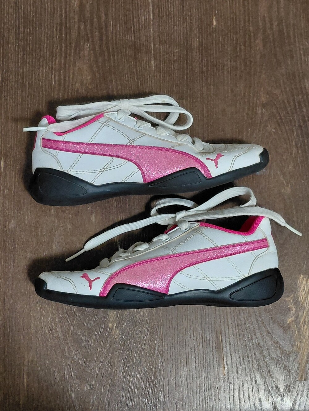 Children's Puma Pink & White Sports Sneaker Size 13c